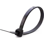 Plastové pásky vázací a stahovací černé 4,8x200 mm - 100 ks