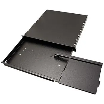 Racková skříň Apranet Zásuvka na klávesnici a myš do 19" rozvaděče / 1U, černá - 26.51.2476