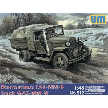 Plastikový model Unimodel 1/48 GAZ-MM-W Soviet Truck