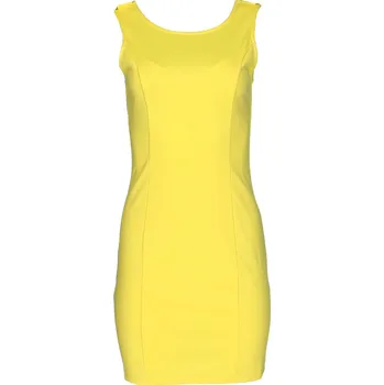 Dámské šaty Kimi&Co KL1074 šaty/100852 barva: žlutá, velikost: XL