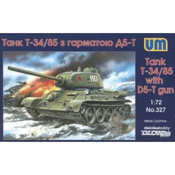 Plastikový model Unimodel 1/72 T-34/85 with D5-T gun