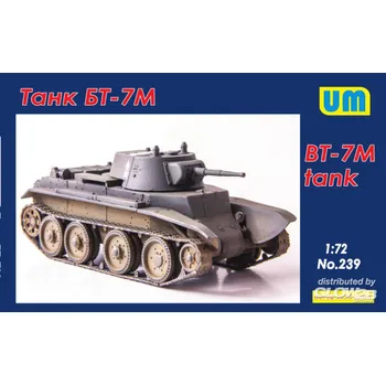 Plastikový model Unimodel 1/72 BT-7M tank