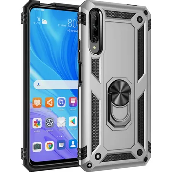 Pouzdro na mobilní telefon Armor ring obrněné ochranné pouzdro pro Samsung Galaxy A50/ A50S / A30S Barva: Stříbrná