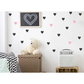 Samolepící dekorace Pastelowe Love Samolepky srdce - malé barevna varianta: mátová