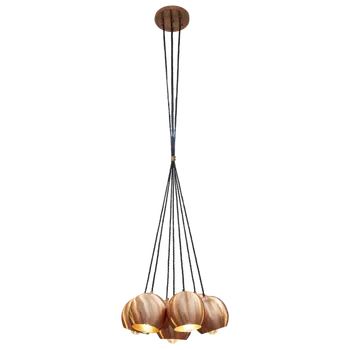 Sada pěti industriálních svítidel