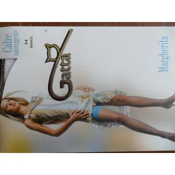 Dámské punčochy MARGHERITA 03-síťované punčochy Gatta bianco(bílé) M-L(3-4)