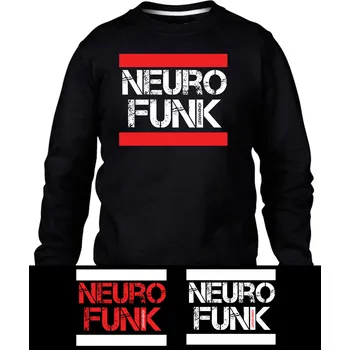 Pánská mikina Neurofunk mikina pánská bez kapuce "Old Stripes" Velikost: XXL, Barva: Černá - Design 1