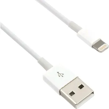Počítač C-TECH kabel USB 2.0 Lightning (IP5 a vyšší) nabíjecí a synchronizační kabel, 2m, bílý