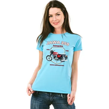 Dámské tričko STRIKER Dámské tričko Jawa 350/634 konopnice Barva: Tyrkysová, Velikost: M