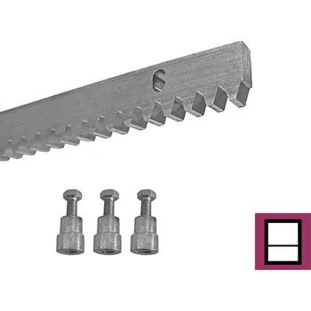 Pohon brány UMAKOV Hřeben brány, INOX, 30x8mm, L1m, max 1900kg