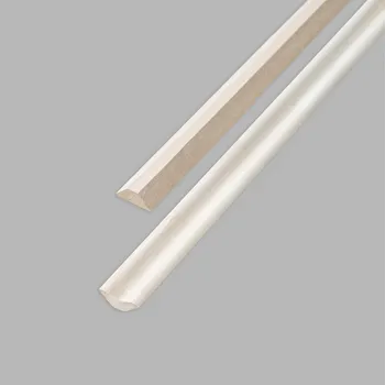 soklová lišta Dřevěná Koutová Lišta Zalomená Hladká Lípa 25 x 25 mm