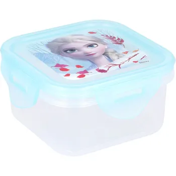 Svačinový box Dóza na potraviny FROZEN II ELSA modrá čtverec 290ml