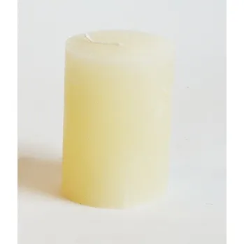 Svíčka Svíčka rustikální - 5 x 10 cm - krémová