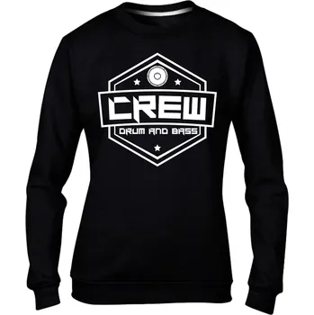 Dámská mikina Dámská mikina bez kapuce CREW černá Velikost: L, Barva: Černá