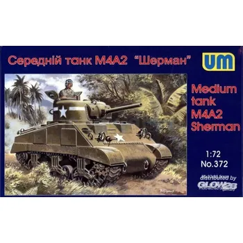 Plastikový model Unimodel 1/72 Medium tank M4A2 Sherman