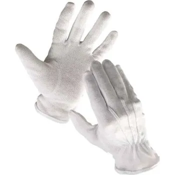 Pracovní rukavice CERVA BUSTARD pracovní rukavice bavlněné s PVC terčíky Varianta: vel. 8 BUSTARD_BILE-61456