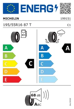 Michelin Primacy 4 195/55 R16 87 T energetický štítek