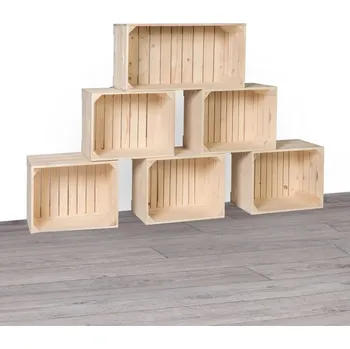 Knihovna Skládací knihovna z bedýnek