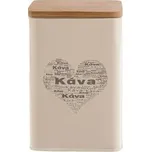 Dóza KÁVA SRDCE 9,5x9,5x14 cm