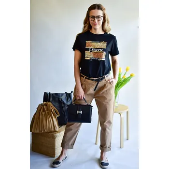 1411 kalhoty Itálie barva: camel, velikost: XL