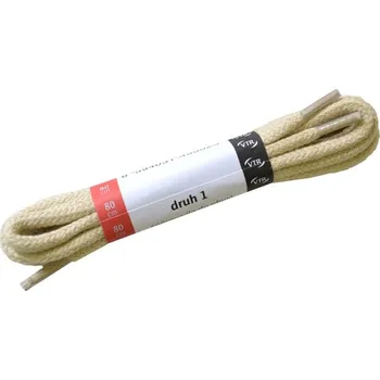 Tkaničky do bot Kulaté bavlněné tkaničky do bot 1 béžová Délka: 140 cm