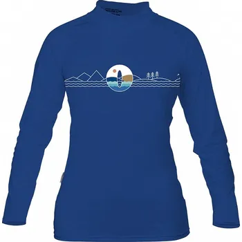 Dámské tričko Tričko dámské PADDLEBOARDING BLUE lycra dlouhý rukáv - velikost: XS