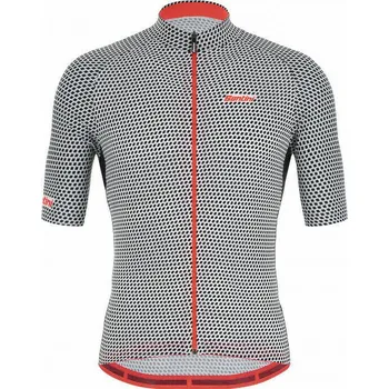 cyklistický dres Dres Santini Karma Kite pánský kr.r. black XXL