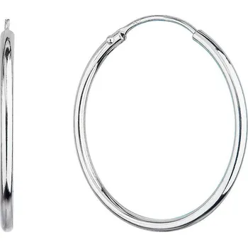 Náušnice Stříbrné náušnice kruhy 61003