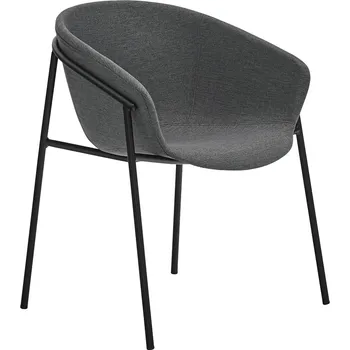 Jídelní židle Tmavě šedá látková jídelní židle Teulat Hug