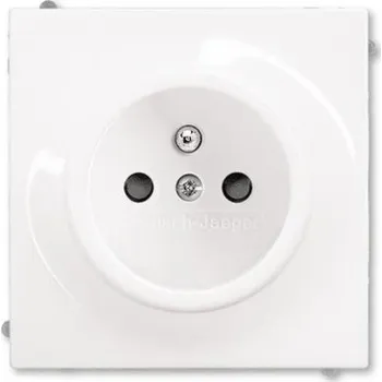 vypínač ABB Impuls zásuvka alpská bílá 5519B-A0235774 s clonkami