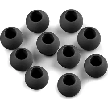 Dětské navlékací korálky Plastové korálky matné s velkým průvlekem 10x12 mm, barva 10 (19) šedá tmavá