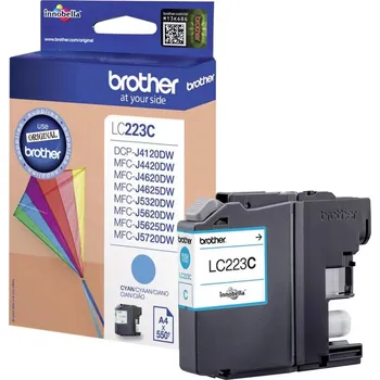 Počítačové příslušenství LC223C - Brother inkoust pro MFC-J5720DW, MFC-J5620DW, azurový, originál