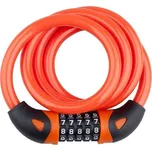Zámek na kolo Pro-T spirála na kod 1200 cm x 12 mm oranžová
