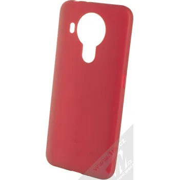 Pouzdro na mobilní telefon 1Mcz Matt TPU ochranný silikonový kryt pro Nokia 5.4 tmavě červená (dark red)