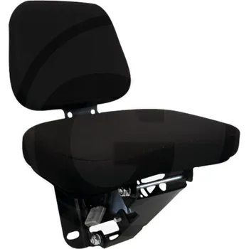 Sedadlo Sedačka pro spolujezdce do traktoru univerzální sklápěcí černý látkový potah