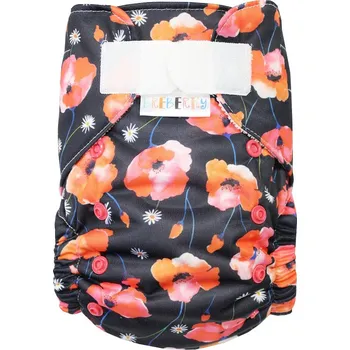 Plenkové kalhoty Breberky BIO Bambusová kapsová plenka (M) - Sedmikrásky v makovém poli SZ