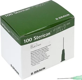 Injekční jehla B. Braun Sterican krev 0,8 x 25 mm zelená 100 ks