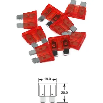 Autopojistky pojistka plochá 10A