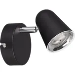 Trio Leuchten R82121132 TOULOUSE - LED nástěnné bodové svítidlo v černé barvě, 3000K (Nástěnná černá bodovka s teplou barvou světla)