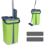 Cenocco CC-9077: Plochý mop s kbelíkem zeleným