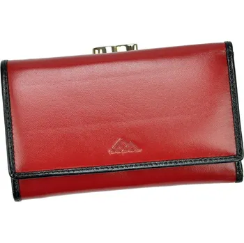 Malá pevná červená kožená peněženka El Forrest 948