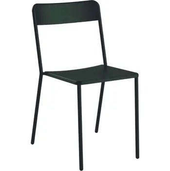 Tmavě zelená kovová zahradní židle COLOS C 1.1/1