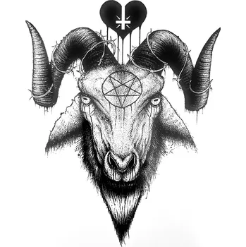 Odstranitelné tetování Tattoo Sticker - I Love Satan