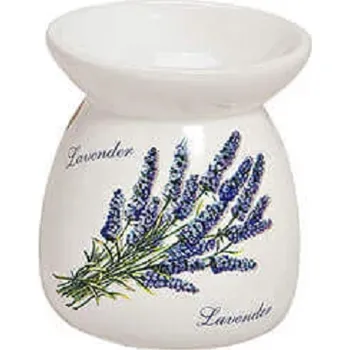 Aroma lampa G. Wurm, Německo GW - Keramická aromalampa LEVANDULE - (š / v / h) 9*11*9 cm