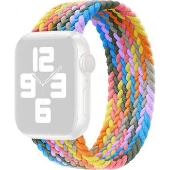 Řemínek na hodinky Nylonový řemínek s copánkovým vzorem pro Apple Watch Ultra 49mm / 46mm / 45mm / 44mm / 42mm - XS - pastelový