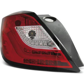 Zadní světlomet TUNING-TEC Zadní světla Opel Astra H 3D GTC 04-09 - červené/krystal LED BAR