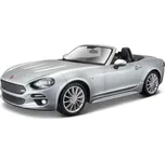 Bburago Bburago Plus Fiat 124 Spider 1:24 stříbrná metalíza