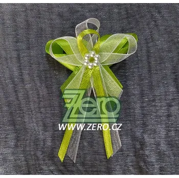 Svatební dekorace Vonička (vývazek) svatební - zelené jablko s perlovým květem