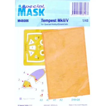 Plastikový model Special hobby 1/48 Mask for Tempest Mk.II/V (SP.HOBBY/EDU)