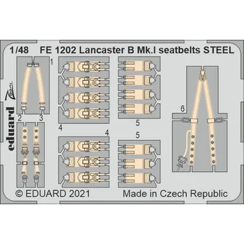 Modelářství 1/48 Lancaster B Mk.I seatbelts STEEL (HKM)